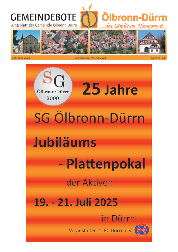 Mehr über den Artikel erfahren Ölbronn-Dürrn KW 28
