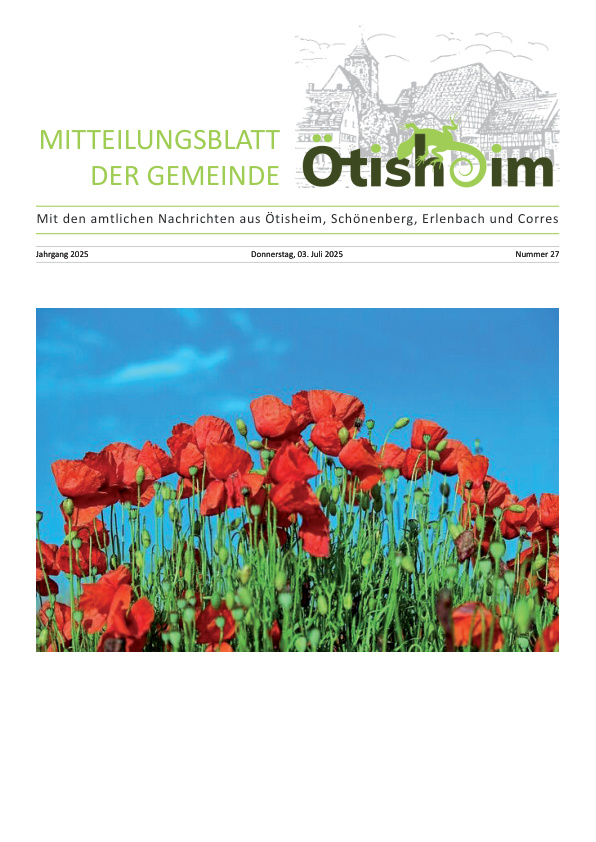 Mehr über den Artikel erfahren Ötisheim KW 27