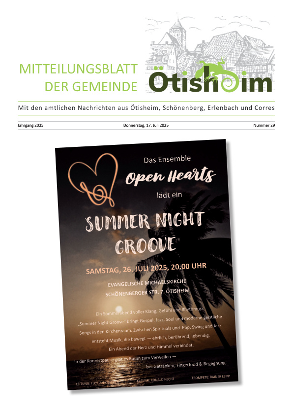 Mehr über den Artikel erfahren Ötisheim KW 29