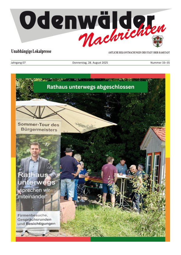 Mehr über den Artikel erfahren Ober-Ramstadt KW 35