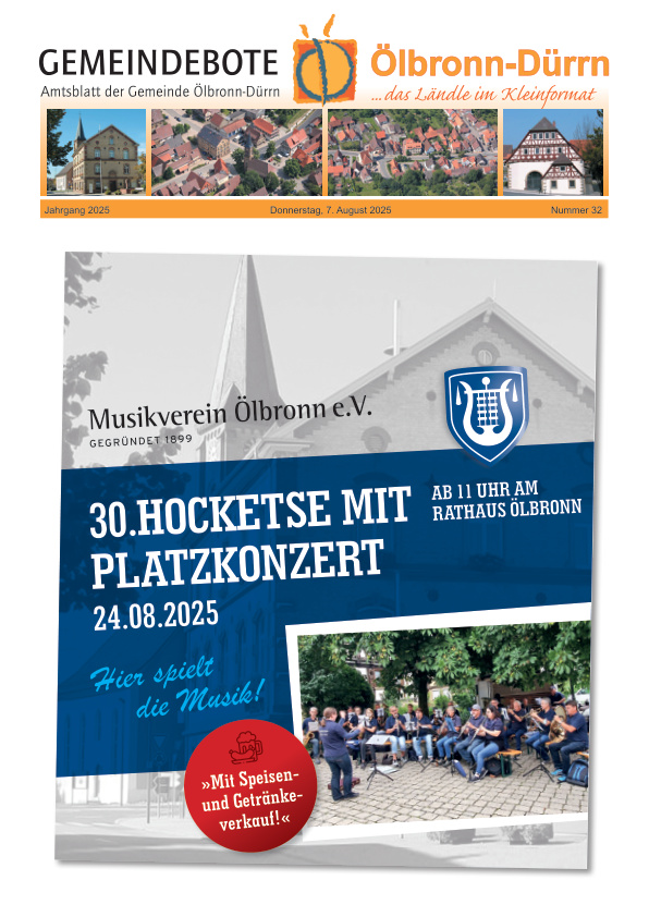Mehr über den Artikel erfahren Ölbronn-Dürrn KW 32-34