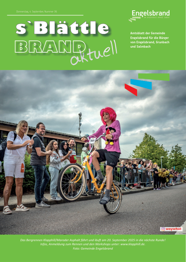 Mehr über den Artikel erfahren Engelsbrand KW 36