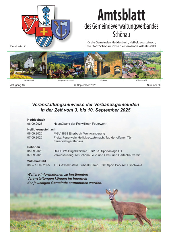 Mehr über den Artikel erfahren GVV Schönau KW 36