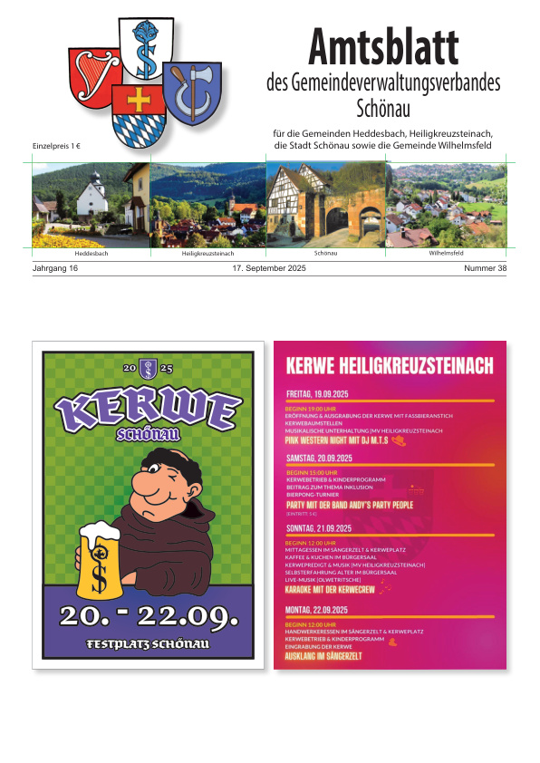 Mehr über den Artikel erfahren GVV Schönau KW 38