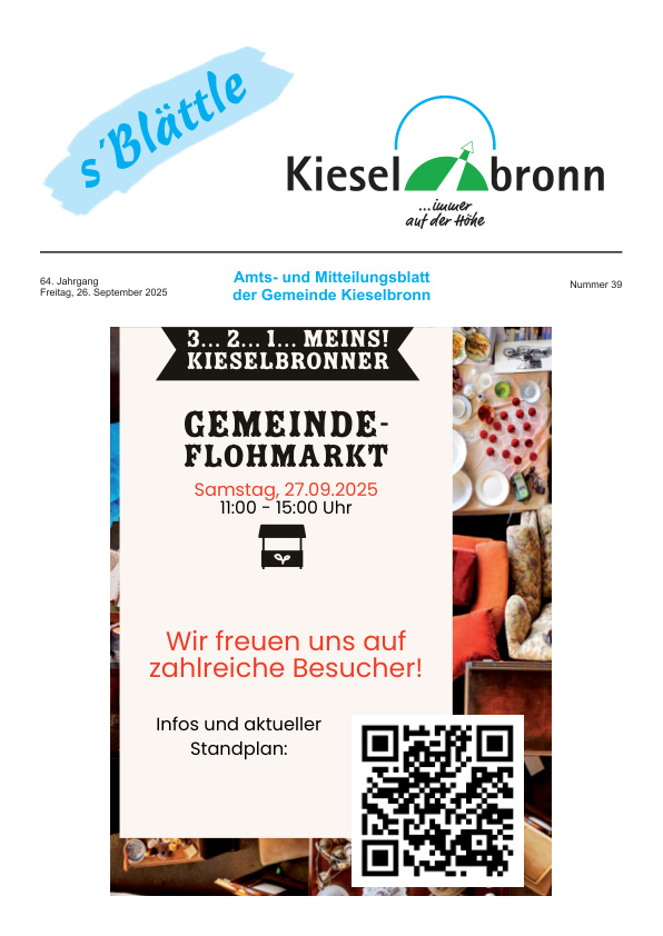 Mehr über den Artikel erfahren Kieselbronn KW 39