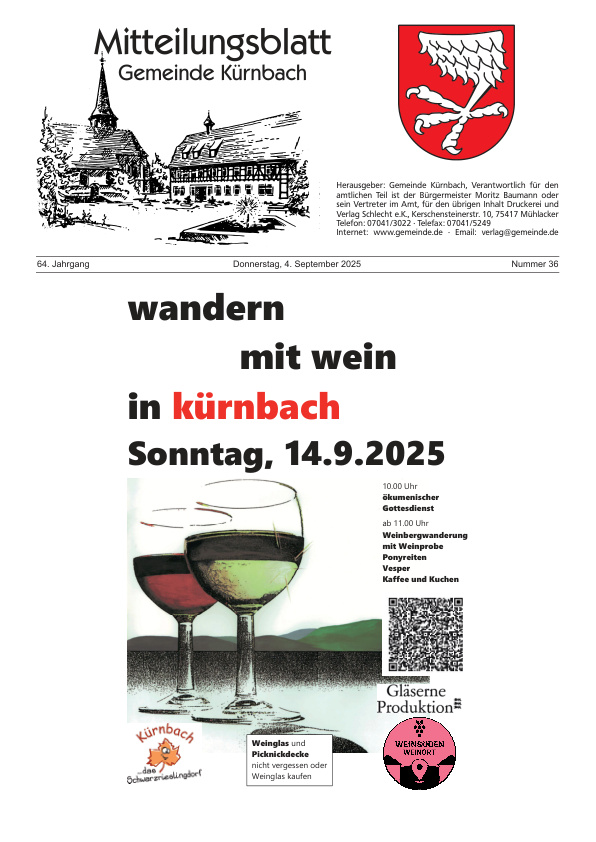 Mehr über den Artikel erfahren Kürnbach KW 36