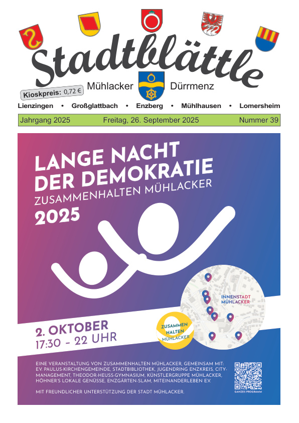 Mehr über den Artikel erfahren Mühlacker KW 39