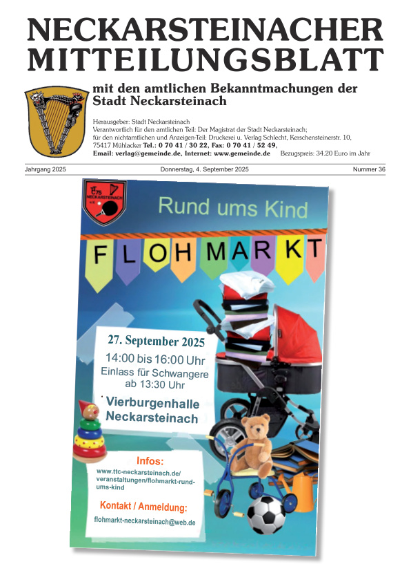 Mehr über den Artikel erfahren Neckarsteinach KW 36