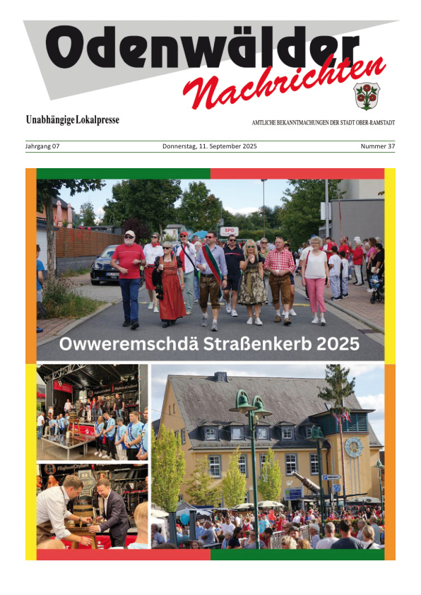 Mehr über den Artikel erfahren Ober-Ramstadt KW 37