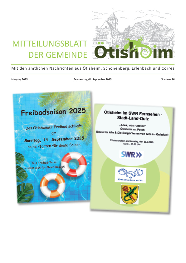 Mehr über den Artikel erfahren Ötisheim KW 36