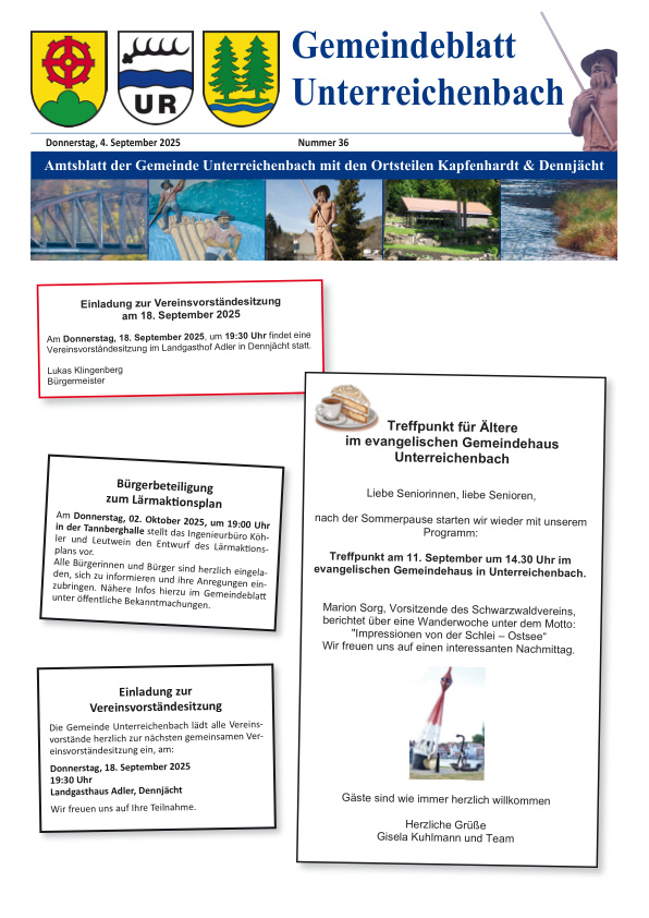 Mehr über den Artikel erfahren Unterreichenbach KW 36