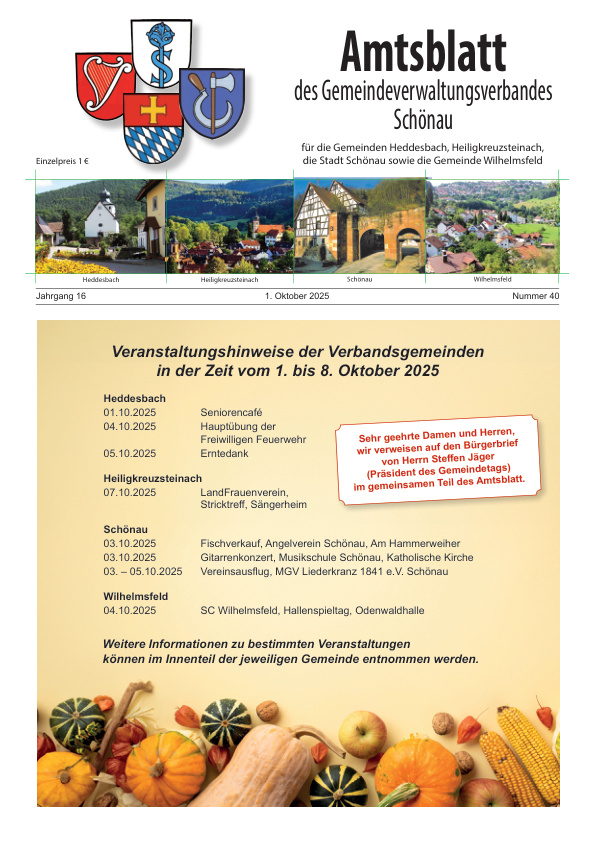 Mehr über den Artikel erfahren GVV Schönau KW 40