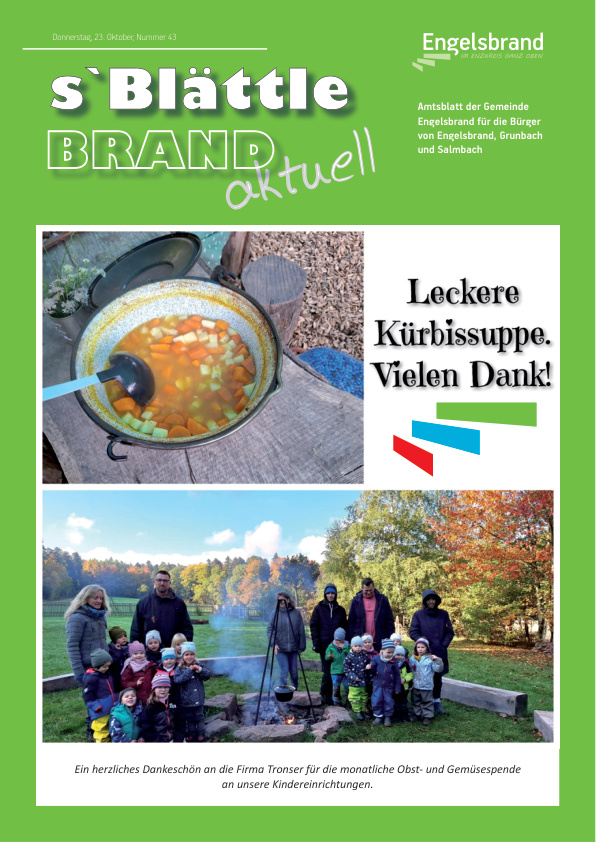 Mehr über den Artikel erfahren Engelsbrand KW 43