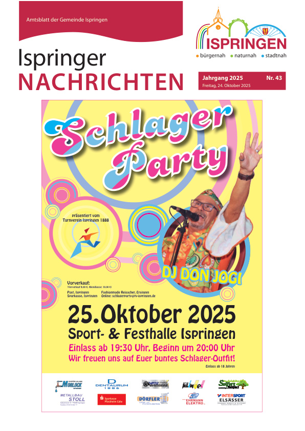 Mehr über den Artikel erfahren Ispringen KW 43