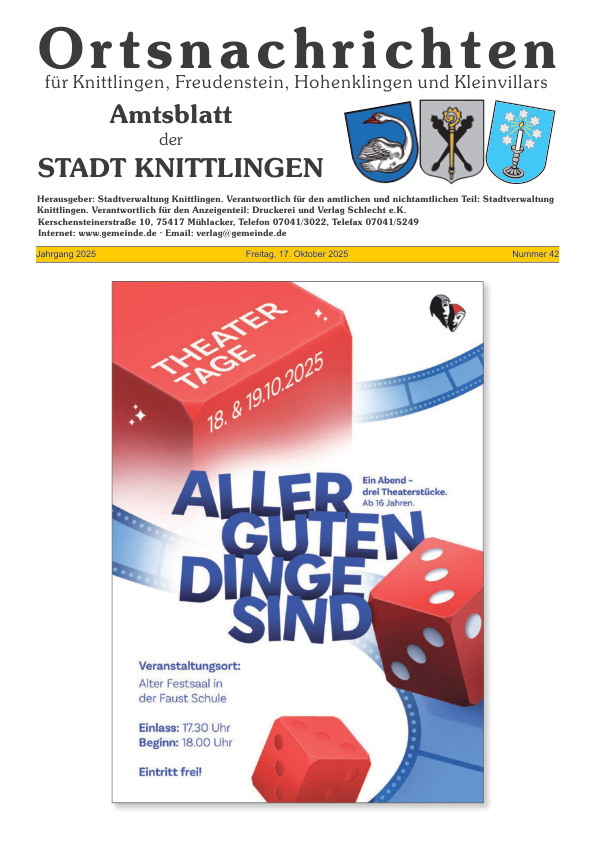 Mehr über den Artikel erfahren Knittlingen KW 42