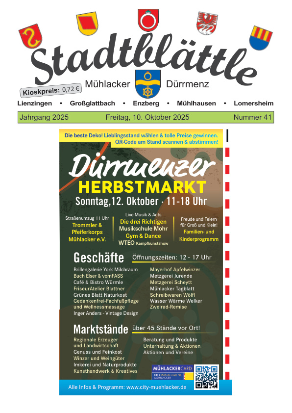 Mehr über den Artikel erfahren Mühlacker KW 41