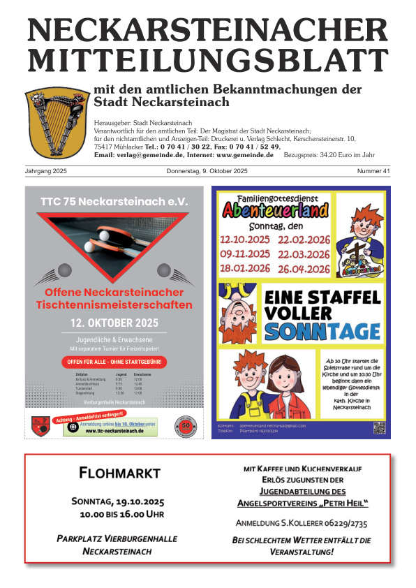 Mehr über den Artikel erfahren Neckarsteinach KW 41