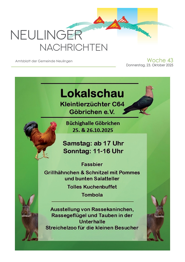 Mehr über den Artikel erfahren Neulingen KW 43