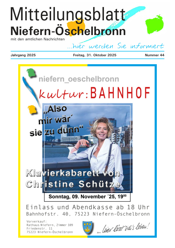Mehr über den Artikel erfahren Niefern-Öschelbronn KW 44
