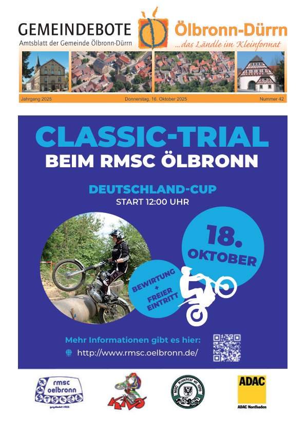 Mehr über den Artikel erfahren Ölbronn-Dürrn KW 42