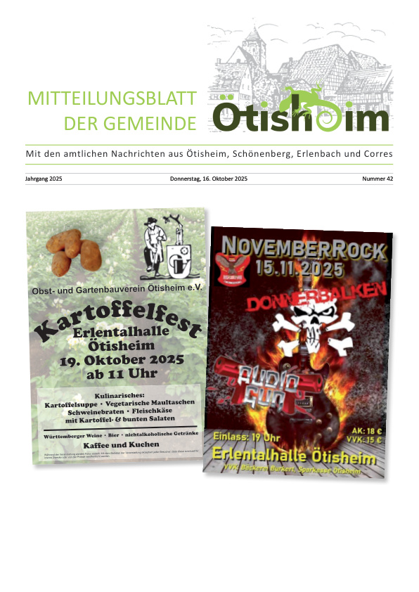 Mehr über den Artikel erfahren Ötisheim KW 42