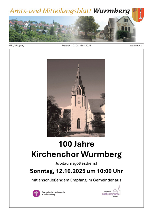 Mehr über den Artikel erfahren Wurmberg KW 41