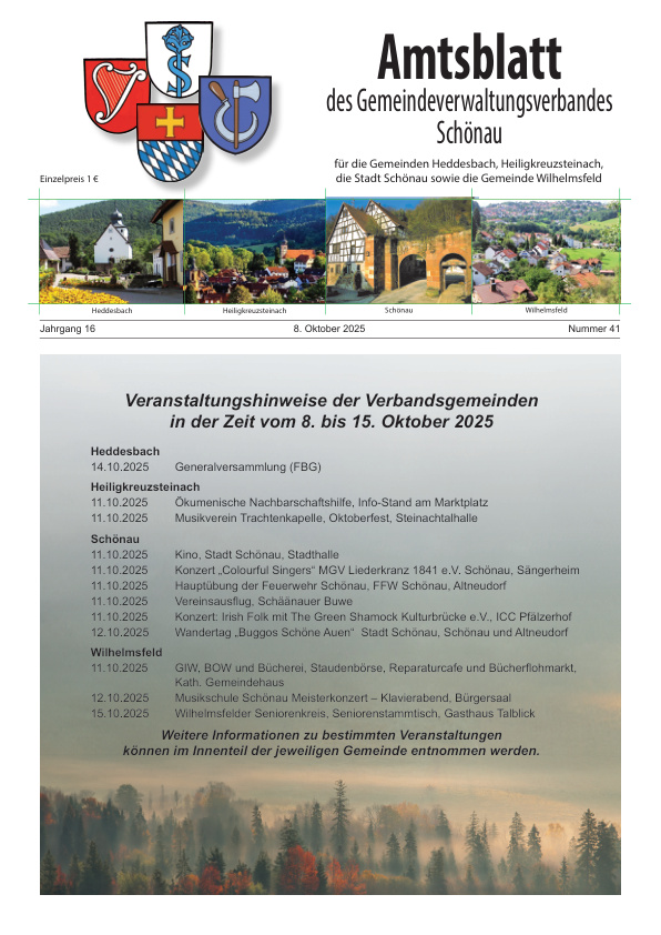 Mehr über den Artikel erfahren GVV Schönau KW 41