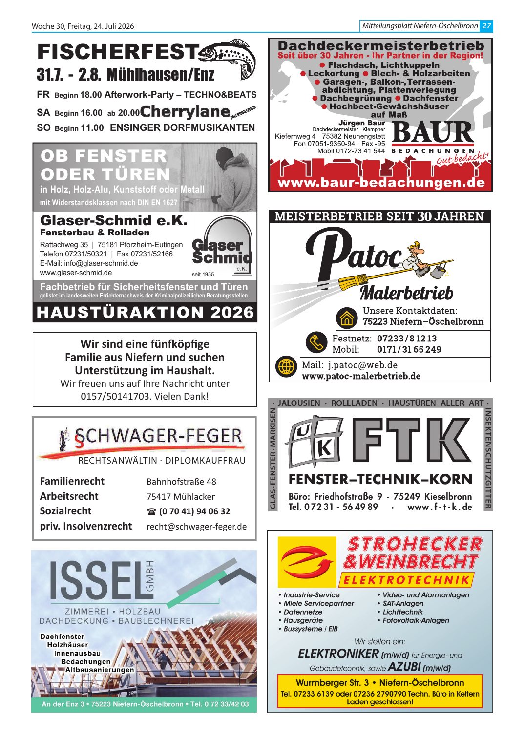 Beispiel einer Anzeigenseite