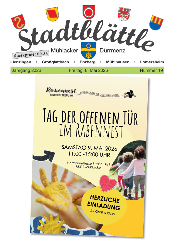 Stadtblättle Mühlacker – Titelseite